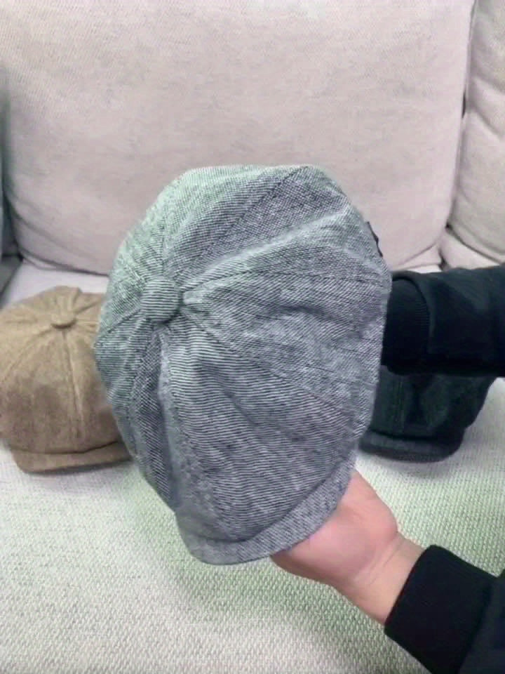 Knitted Urban Beret – Herringbone Edition