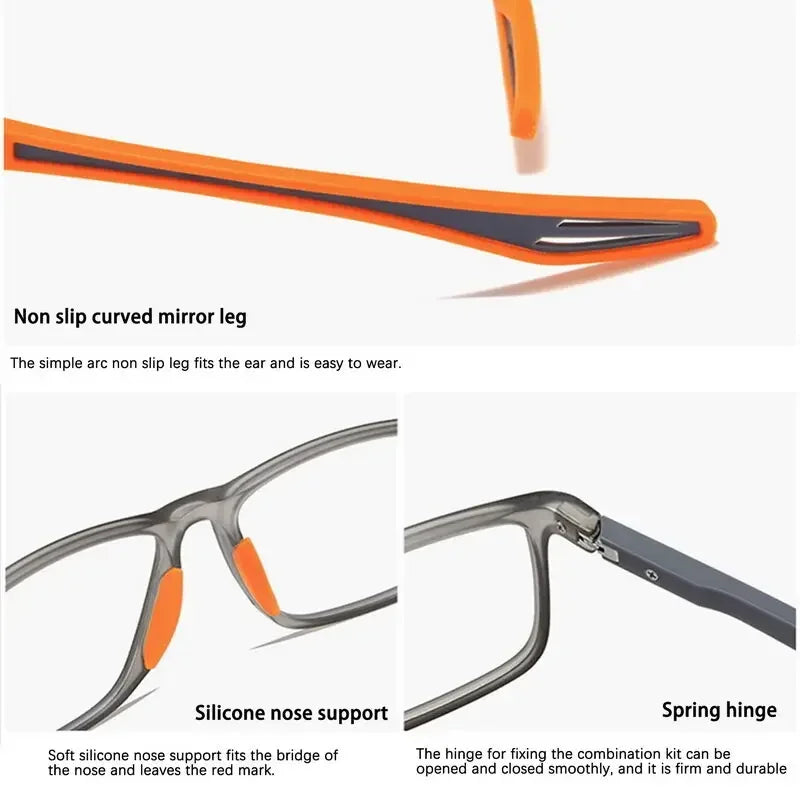 Lunettes de lecture photochromiques homme – Style carré moderne, anti-éblouissement et confort visuel