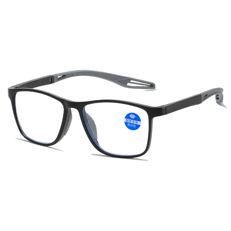 Lunettes de lecture photochromiques homme – Style carré moderne, anti-éblouissement et confort visuel