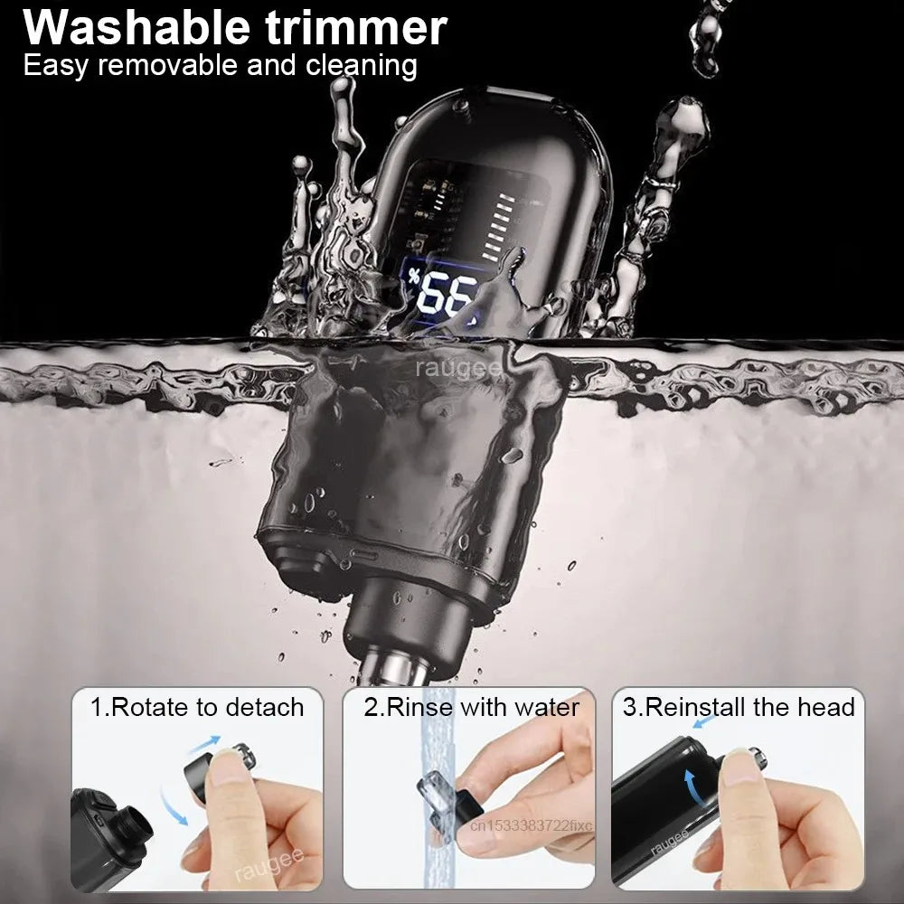 Tondeuse nez et oreilles rechargeable USB – Électrique, étanche et indolore pour hommes