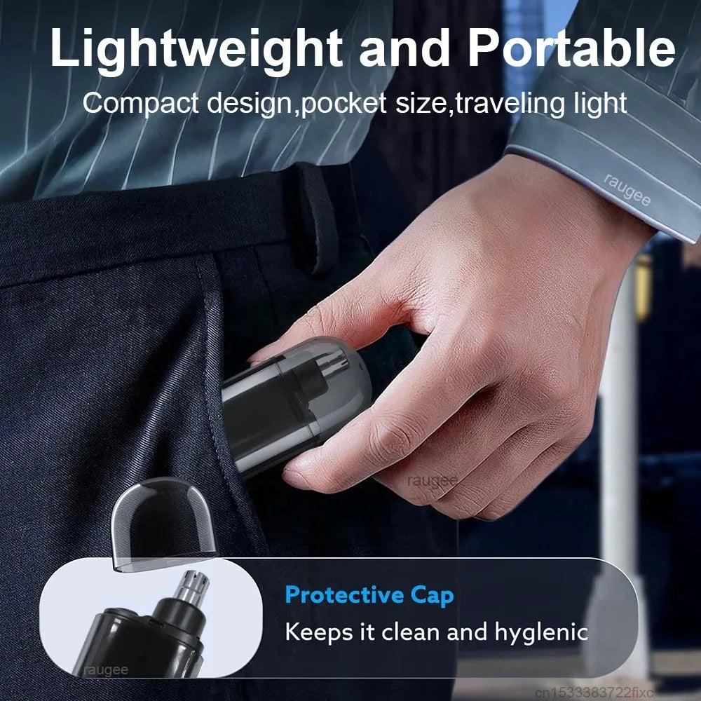 Tondeuse nez et oreilles rechargeable USB – Électrique, étanche et indolore pour hommes