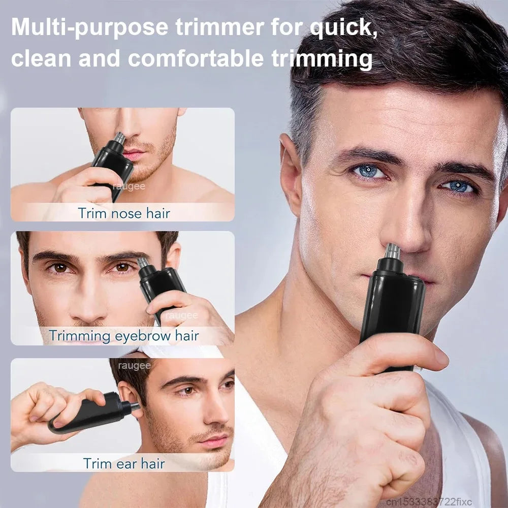 Tondeuse nez et oreilles rechargeable USB – Électrique, étanche et indolore pour hommes