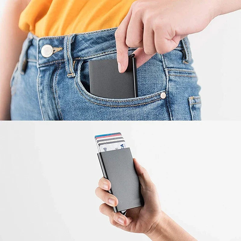 The Stealth Wallet – Pop-Up Metallic Card Holder