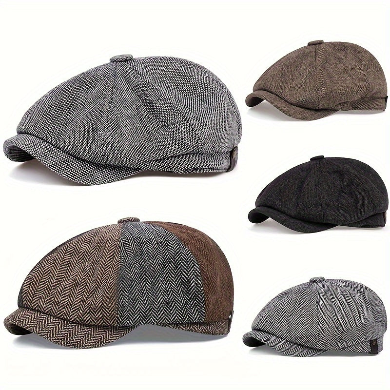 Knitted Urban Beret – Herringbone Edition