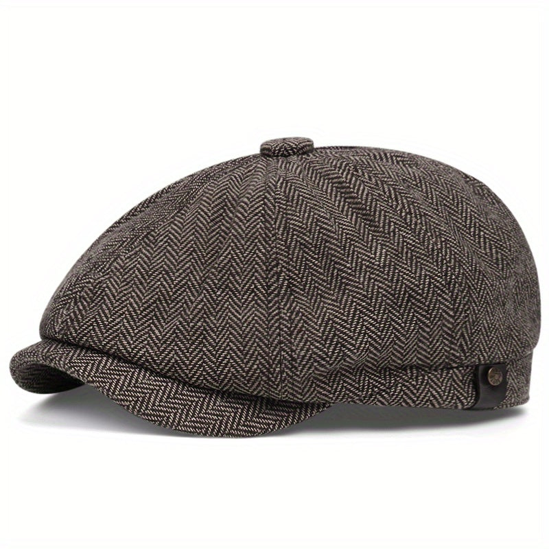 Knitted Urban Beret – Herringbone Edition