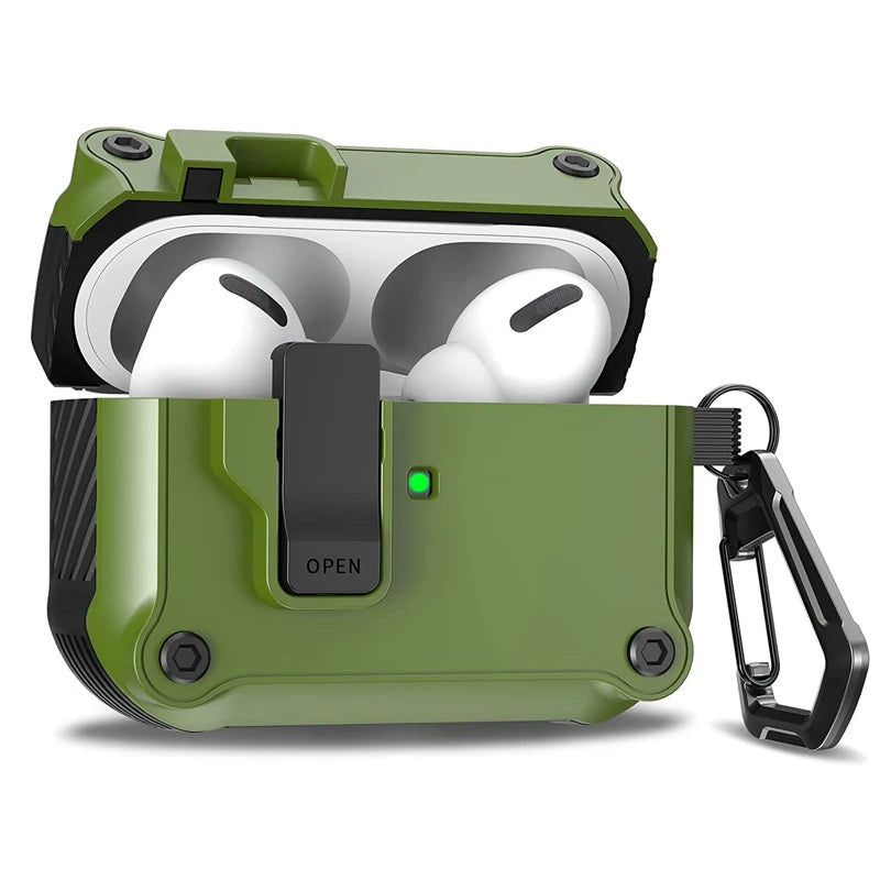 HeChic Pro-Lock Case - Shockproof Security Cover for AirPods Pro 3 (2025)