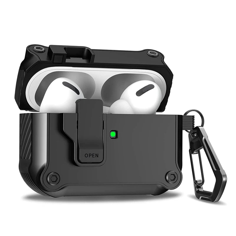 HeChic Pro-Lock Case - Shockproof Security Cover for AirPods Pro 3 (2025)