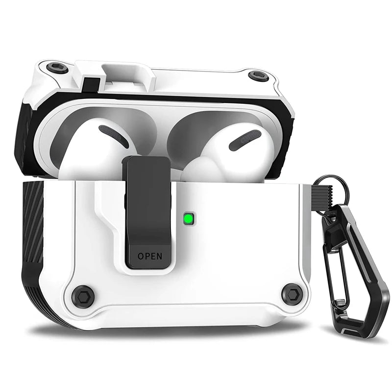 HeChic Pro-Lock Case - Shockproof Security Cover for AirPods Pro 3 (2025)