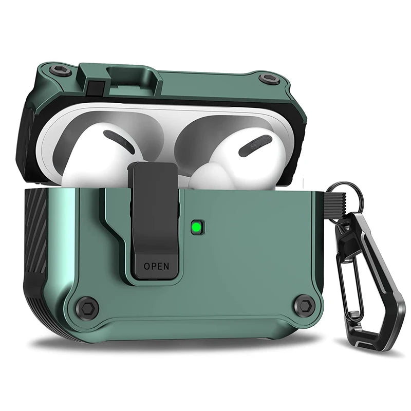 HeChic Pro-Lock Case - Shockproof Security Cover for AirPods Pro 3 (2025)