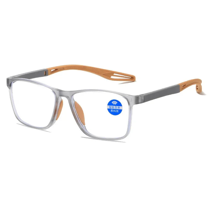 Lunettes de lecture photochromiques homme – Style carré moderne, anti-éblouissement et confort visuel